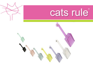 "CATS RULE" - TILL KATTEN - KATTOA TILLBEHÖR - PERFECT LITTER SCOOP
